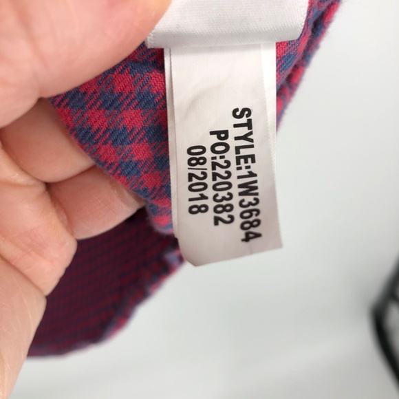 Vineyard Vines Mens Slim Fit Tucker Shirt Size Large Gingham Pink Button Front - Picture 6 of 12